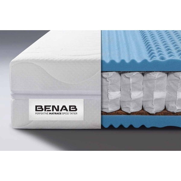Tvrdi/srednje tvrdi dvostrani opružni madrac 160x200 cm BonFlex PLUS - BENAB-image-1