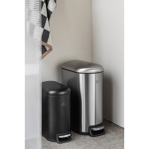 Kanta za smeće od nehrđajućeg čelika s pedalom u srebrnoj boji 10 l Wather – Mette Ditmer Denmark-image-2