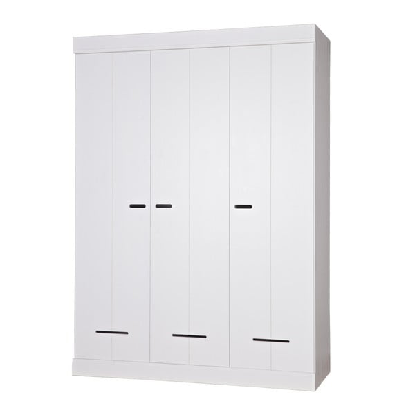 Bijeli trokrilni ormar WOOOD Locker-image-1