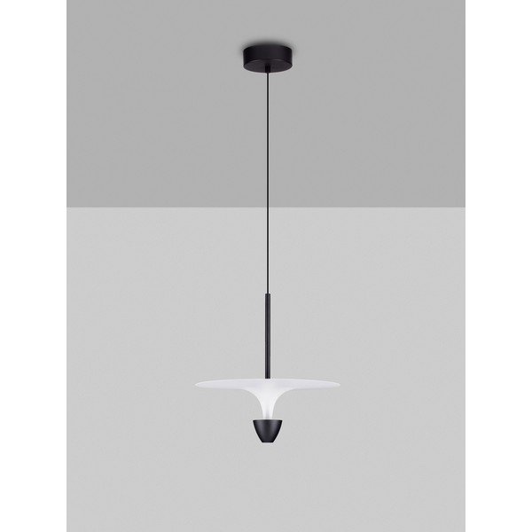 Mat crna LED viseća svjetiljka aluminijska ø 34 cm Topio – Nova Luce-image-2