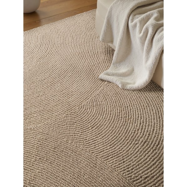 Bež ručno rađen vunen tepih 160x230 cm Eleni Light Beige – Hanse Home-image-3