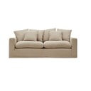 Bež lanena sofa 240 cm Nora – Kave Home
