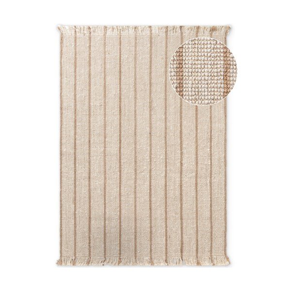 Krem ručno rađen juten tepih 160x230 cm Harvest Sierra – Elle Decoration