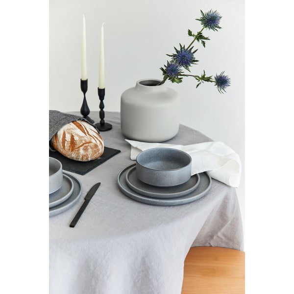 12-dijelni set sivog posuđa od kamenine Bonami Selection Malia-image-1