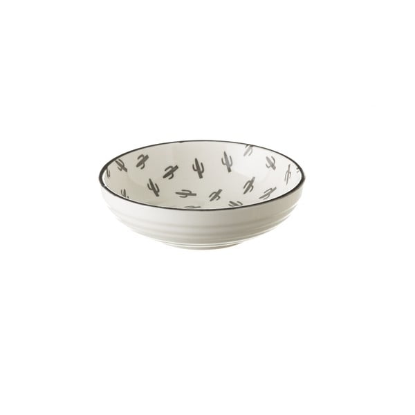 Sivo-bijela porculanska zdjela Unimasa Mini Cactus, ø 12,6 cm