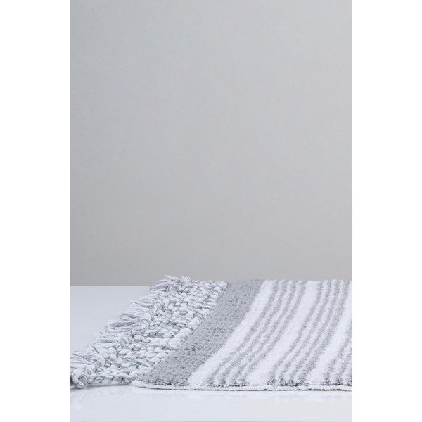 Siva pamučna prostirka za kupaonicu Foutastic Martil, 60 x 90 cm-image-2