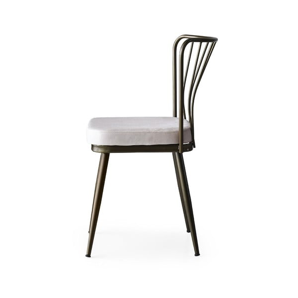 Sive metalne blagovaonske stolice u setu 2 kom Yildiz – Kalune Design-image-4