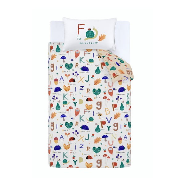 Dječja posteljina za krevet za jednu osobu 140x200 cm Woodland Alphabet – RHS-image-2
