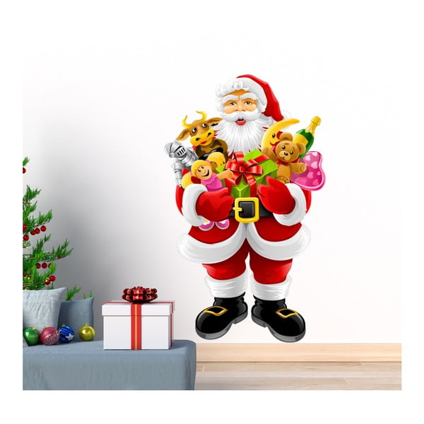 Božićna naljepnica Ambiance Santa Claus and Gifts