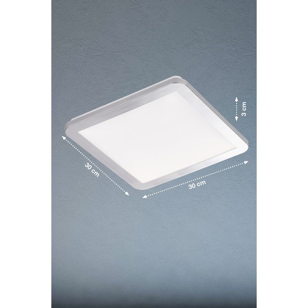 LED stropna lampa srebrne boje 30x30 cm Gotland - Fischer & Honsel-image-1