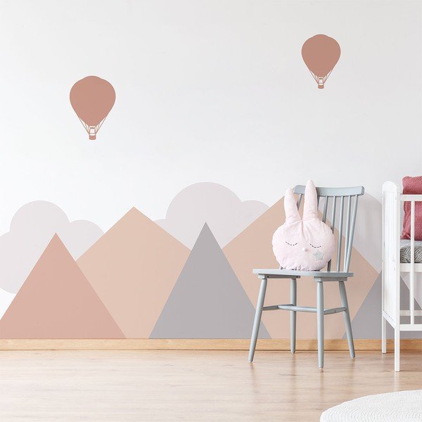 Dječja zidna naljepnica Ambiance Giant Scandinavian Mountains Stockholm, 180 x 60 cm-image-1