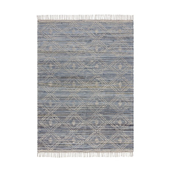 Plavi pamučni tepih Flair Rugs Lissie, 120 x 170 cm