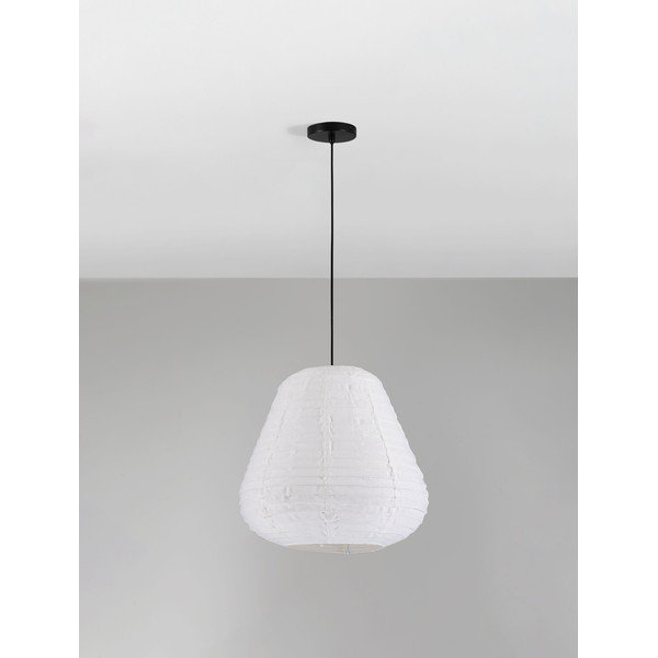 Bijela lanena viseća svjetiljka ø 50 cm Linnet – Nova Luce-image-4