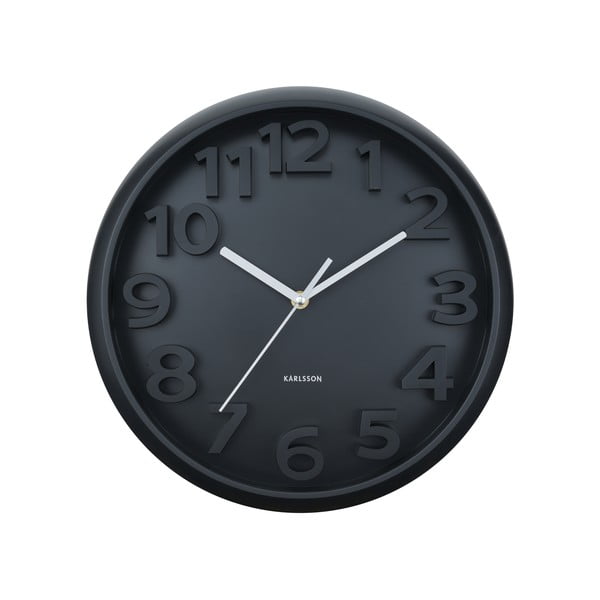 Zidni sat ø 33,5 cm Elevated Classic Numbers – Karlsson