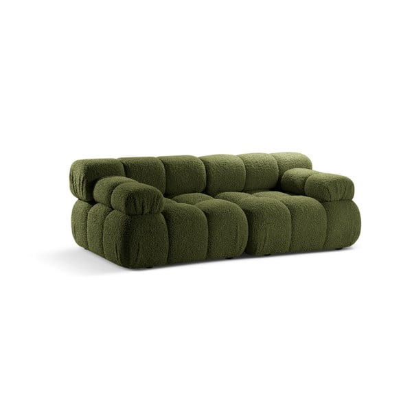 Zelena sofa od bouclé tkanine 188 cm Bellis – Micadoni Home-image-3