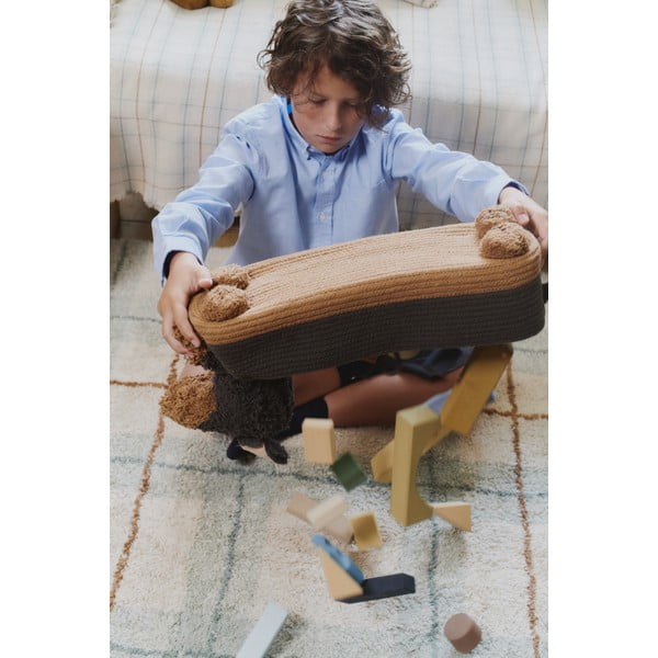 Krem/kadulja zeleni periv/ručno rađen pamučan tepih 90x120 cm Tartan Blue Sage – Lorena Canals-image-4