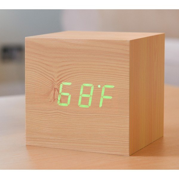 LED budilica Kliknite na Clock Maxi Green-image-1