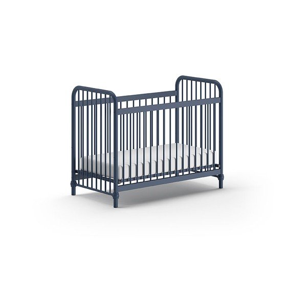 Plavi metalni dječji krevet 60x120 cm BRONXX – Vipack-image-2