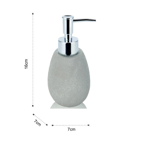 Bež set pribora za kupaonicu od polyresina Cement – Tomasucci-image-1