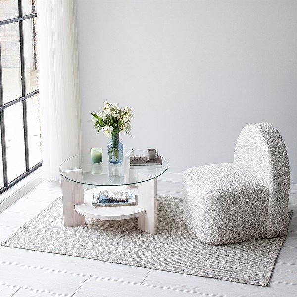 Bijeli okrugli stolić ø 75 cm Mondo - Neostill-image-2