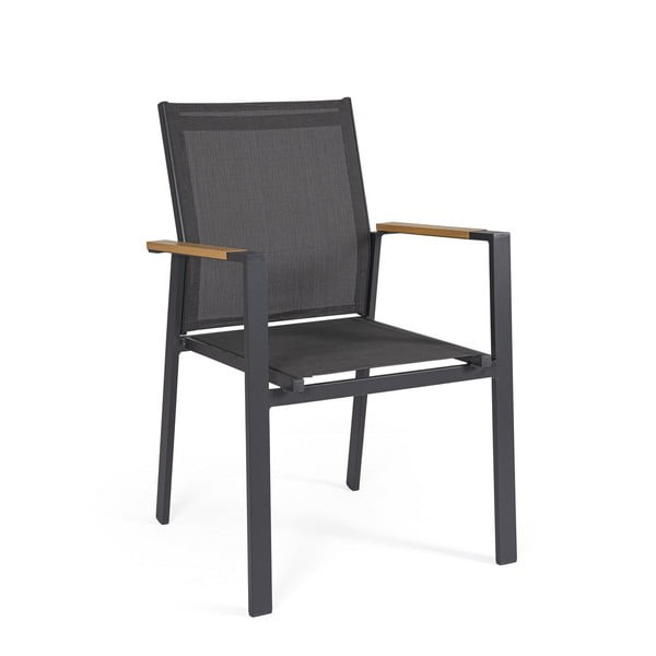 Antracitno sive metalne vrtne stolice u setu 4 kom Heta   – Bizzotto