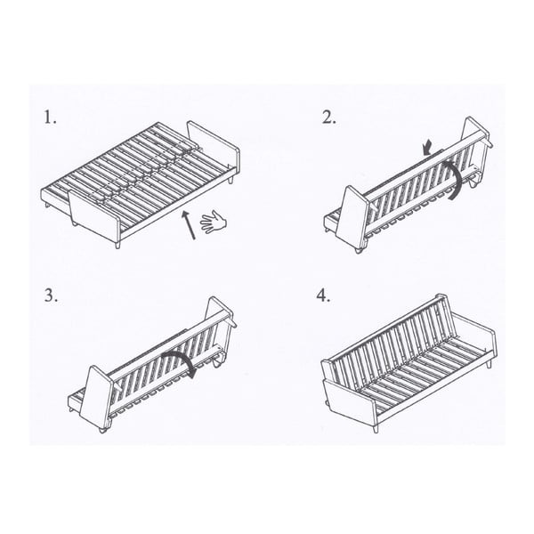 Sofa na razvlačenje Karup India Clear Lacquered / Pistacio / Gris-image-2