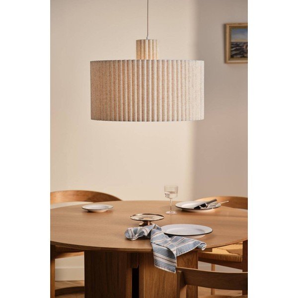 Bež lanena viseća svjetiljka ø 60 cm Alina – Jotex-image-1