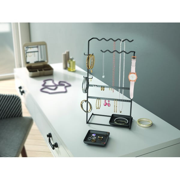 Crni organizator za nakit Metaltex My Jewels-image-1