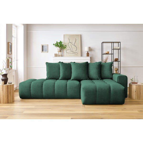 Zelena kutna garnitura (desni kut) Mont-Blanc - Bobochic Paris-image-1