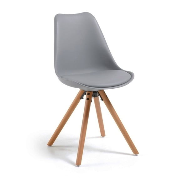 Siva stolica s bukovim nogama Bonami Essentials Lumos