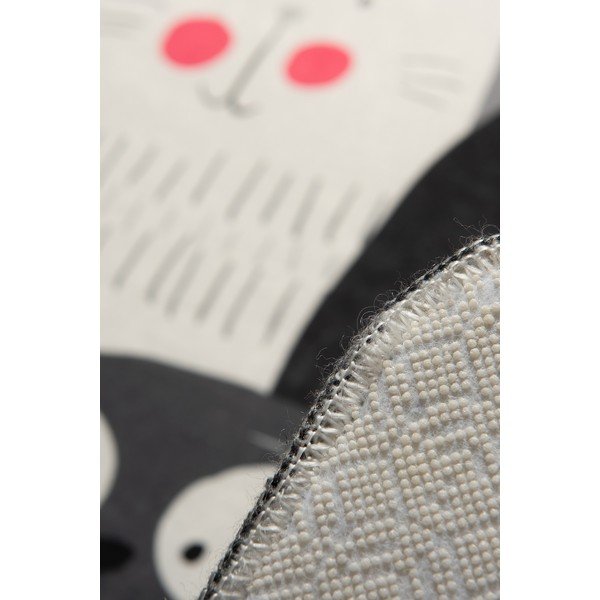 Sivi dječji protuklizni tepih Conceptum Hypnose Cats, 140 x 190 cm-image-1