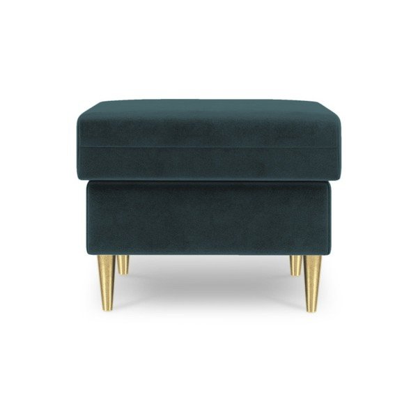 Petrolej plavi tabure Mazzini Sofas Muguet, 60 x 45 cm-image-2