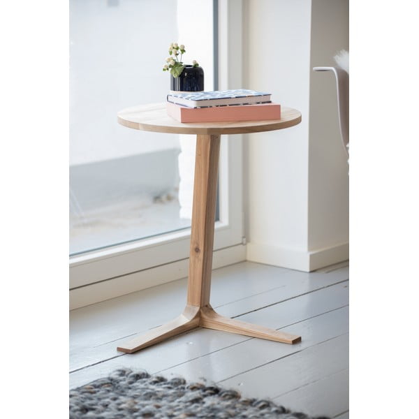 Okrugli pomoćni stol od punog bagrema ø 40 cm Acina - Wenko-image-2