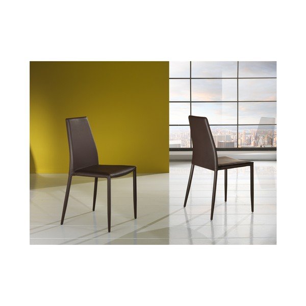 Smeđe blagovaonske stolice u setu 2 kom Lion – Tomasucci-image-3