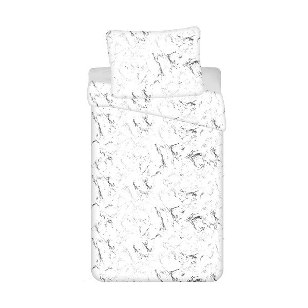 Crno-bijela posteljina za krevet za jednu osobu od mikropliša 140x200 cm – Jerry Fabrics