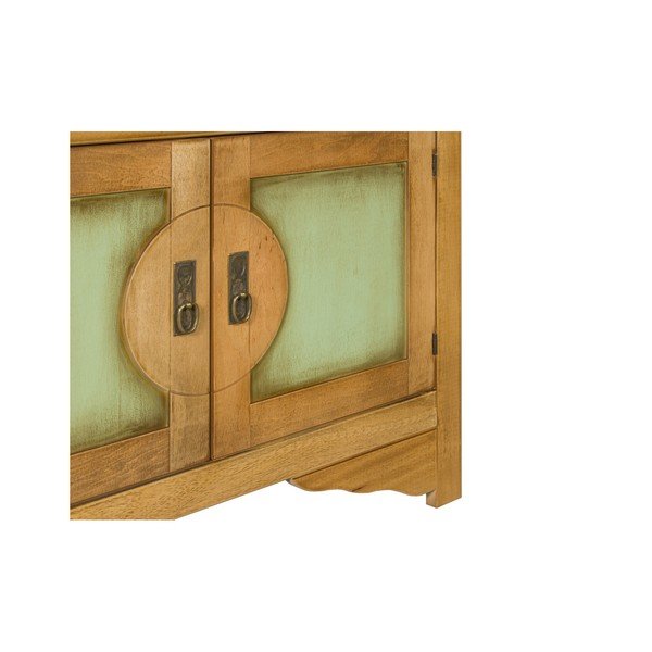 Evergreen House Credenza zeleno-smeđa komoda-image-1