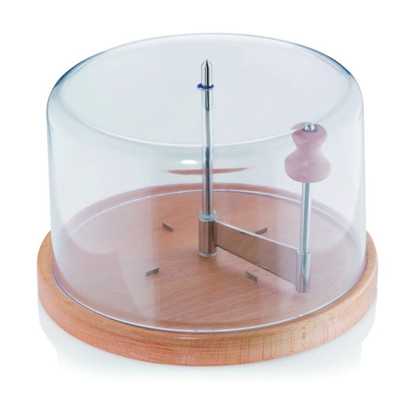 Drveni pladanj za sir s poklopcem i rezačem Kela Planum