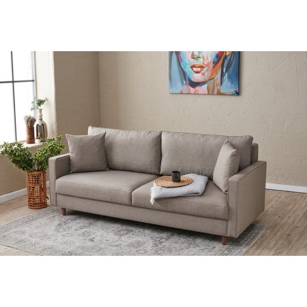 Svjetlo smeđa sofa 210 cm Eva – Balcab Home-image-4