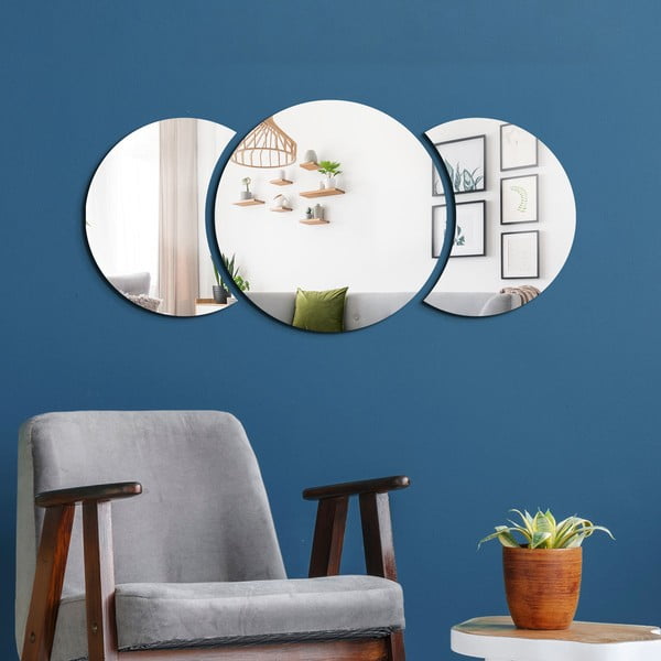 Zidna naljepnica 26x26 cm Half-moon Mirror - Ambiance-image-1