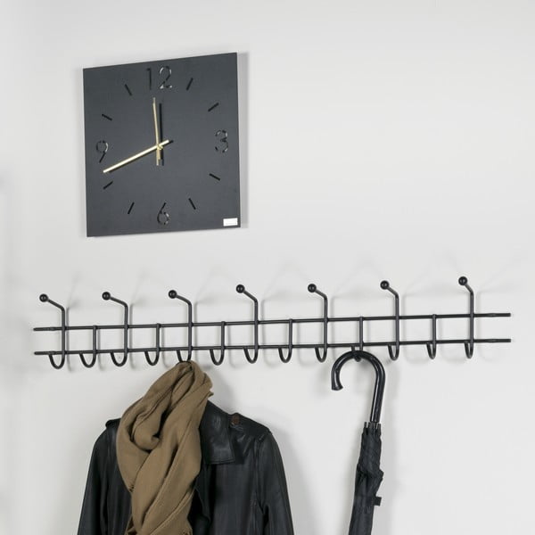 Crna metalna zidna vješalica 119 cm Barato – Spinder Design-image-1