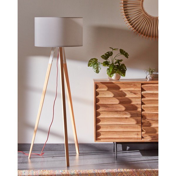 Bijela podna lampa Kave Home Uzagi-image-4