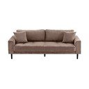 Smeđa sofa od samta 210 cm Lido – House Nordic