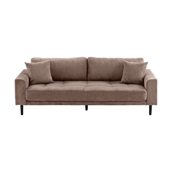Smeđa sofa od samta 210 cm Lido – House Nordic