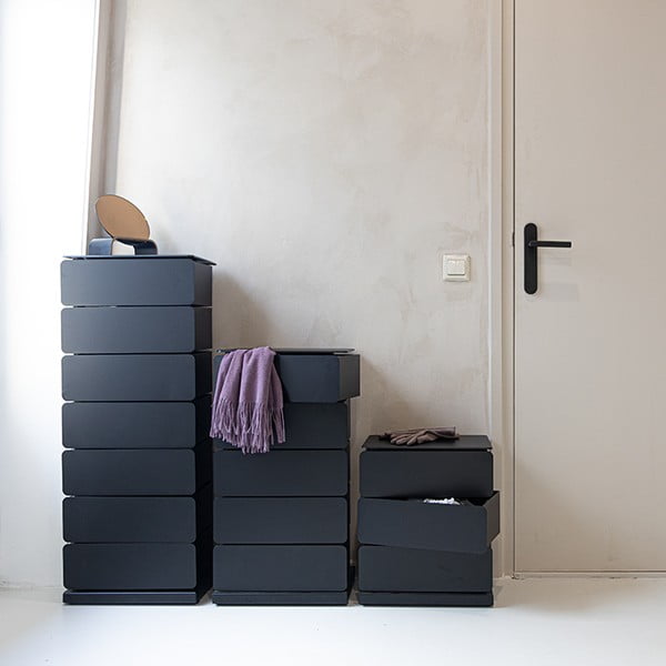 Crna metalna komoda 37x99x26 cm Joey – Spinder Design-image-3