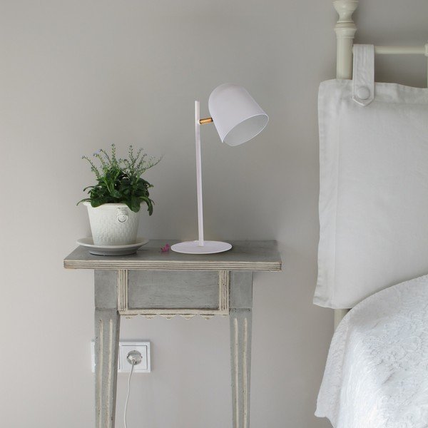 Bijela stolna lampa SULION Paris, visina 40 cm-image-1