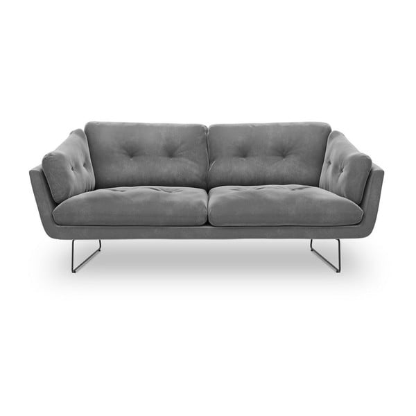 Siva baršunasta sofa Windsor & Co Sofas Gravity