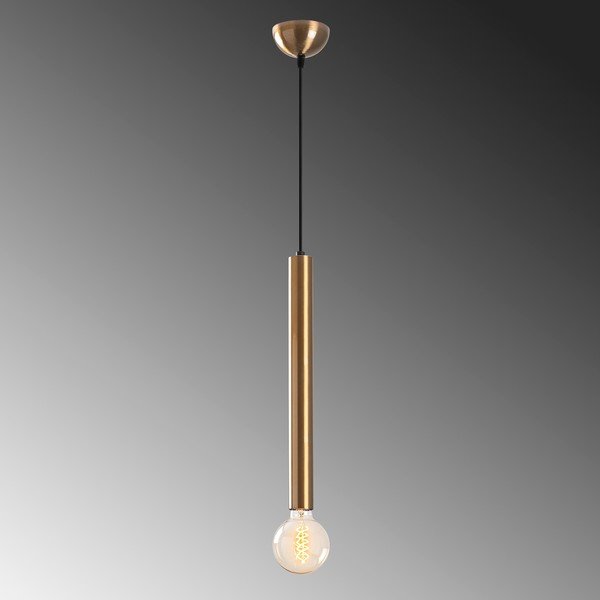 Viseća svjetiljka u zlatnoj boji s metalnim sjenilom ø 4 cm Tempo – Opviq lights-image-3