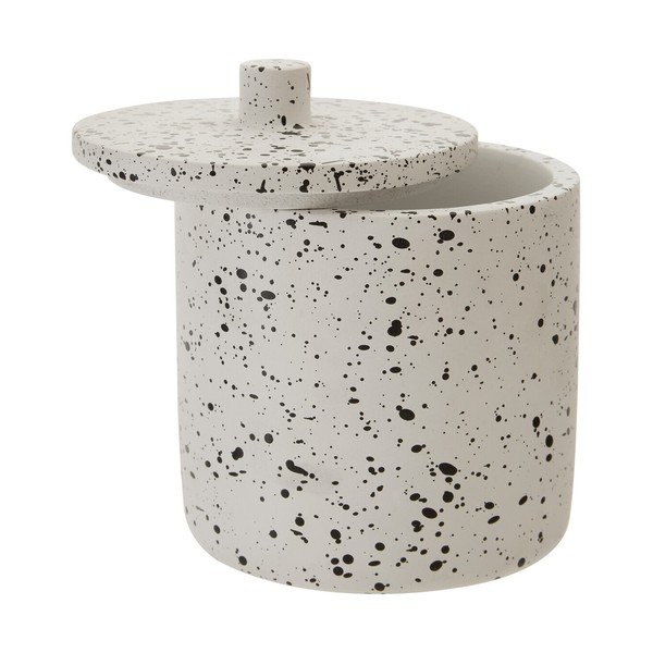 Krem betonski kupaonski organizator za pamučne vatice Mozie – Premier Housewares-image-3