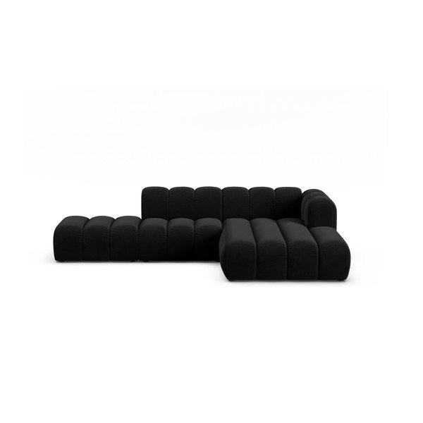 Antracitno siva kutna garnitura (s desnim kutom) Lupine – Micadoni Home