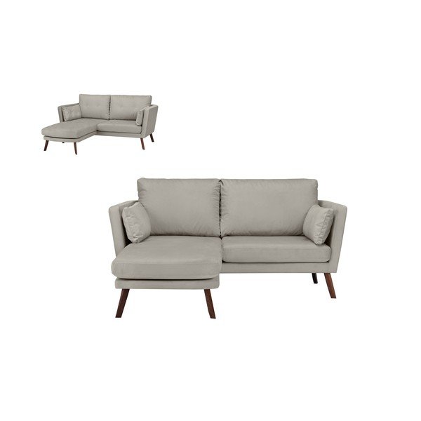 Svijetlo bež trosjed Mazzini Sofas Elena, s ležaljkom na lijevom uglu-image-3